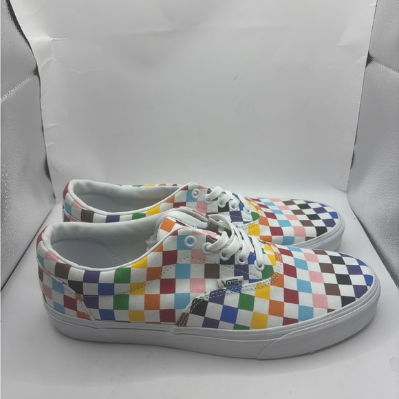 Vans Doheny Rainbow Checkerboard Lace Skate Shoes SZ 10.5 - Picture 5 of 8